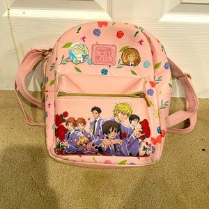 Ouran High School Host Club Mini Backpack with Hikaru and Kaoru Pins